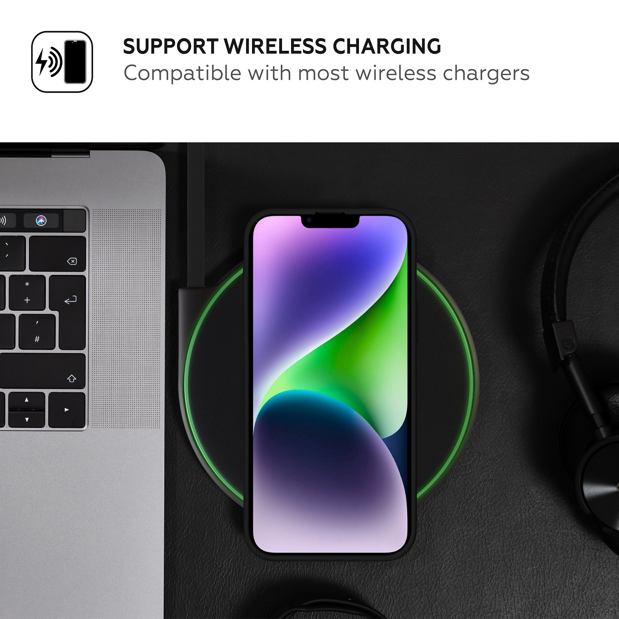 HARDIZ Liquid Silicone Magnet Case for iPhone 13 HRD823502