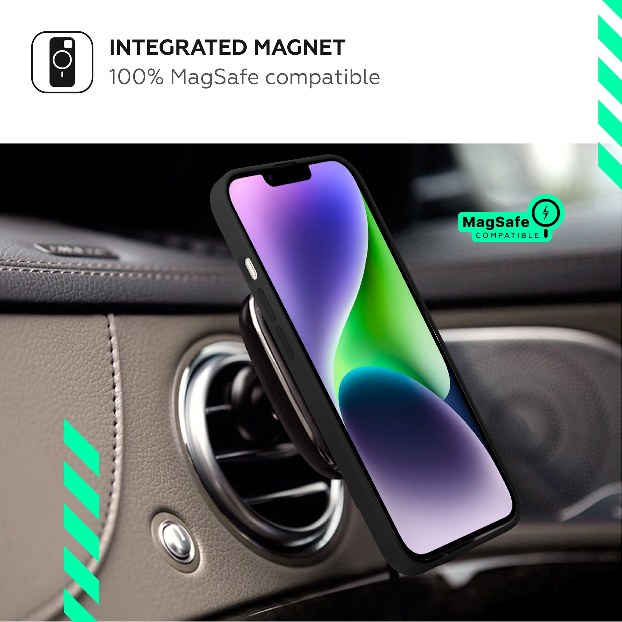 HARDIZ Liquid Silicone Magnet Case for iPhone 13 HRD823502