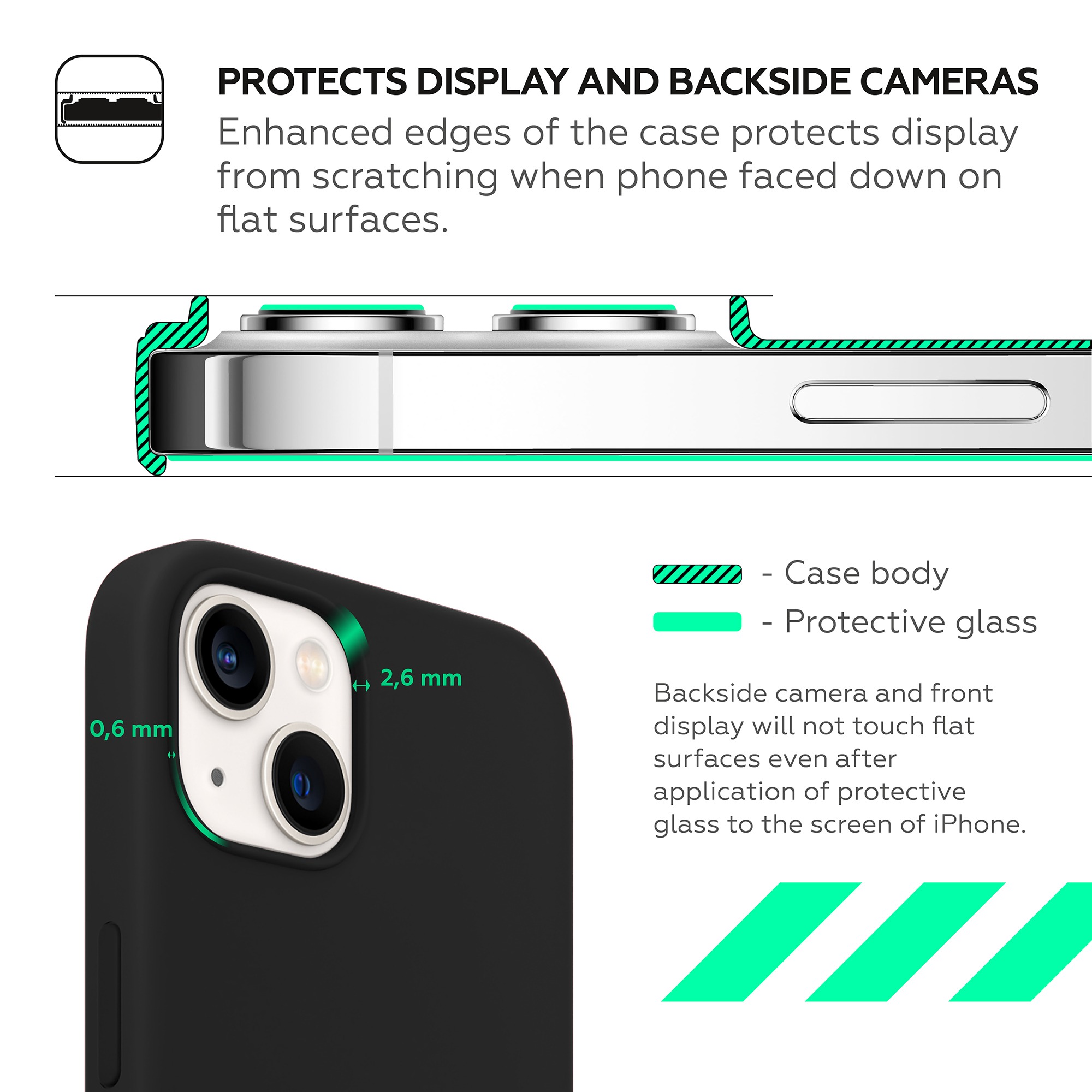 HARDIZ Liquid Silicone Magnet Case for iPhone 13 HRD823502